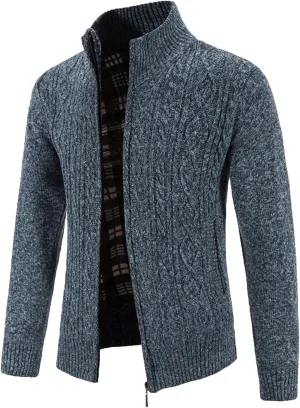 Mens Lightweight Sweater Matching Hooded Zipper Warm Cardigan Knitted Coat Fashion Men mens quilted jacket Old