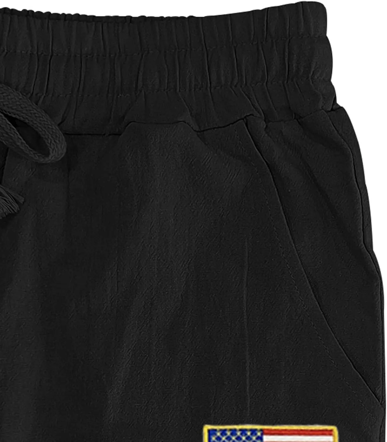Mens Linen Pants Wide Leg Elastic Waist Casual Hippie Vintage Loose Fit Trousers Yoga Outdoor Sweatpants with Pockets