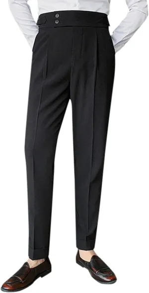 Men's Mens Solid Color Pants Simple Business Straight Suit Pants Fashion Loose Sport Clothes Comfy Fashion Trousers