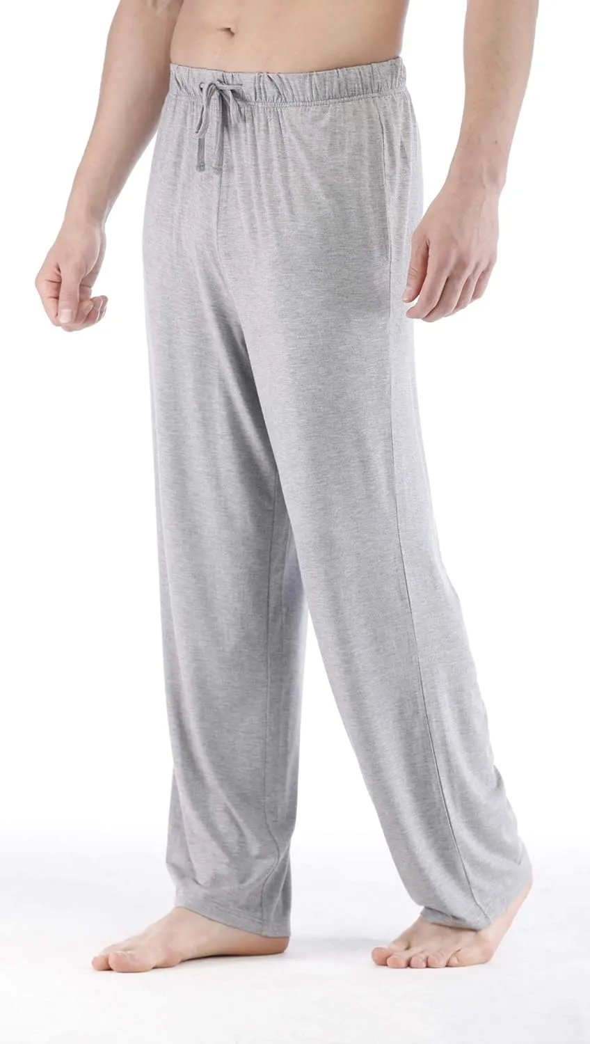 Mens Pajama Pants - Viscose Made from Bamboo, Soft Sleep Pants Comfy Drawstring Lounge Bottom with Pockets Sweatpants