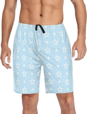 Men's Pajama Shorts Siamese Cats Sleep Shorts for Men Pajama Bottom Pants S