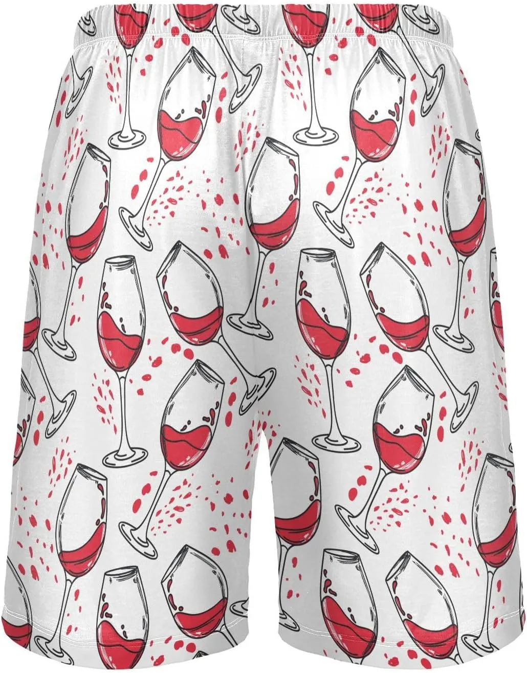Men's Pajama Shorts Siamese Cats Sleep Shorts for Men Pajama Bottom Pants S