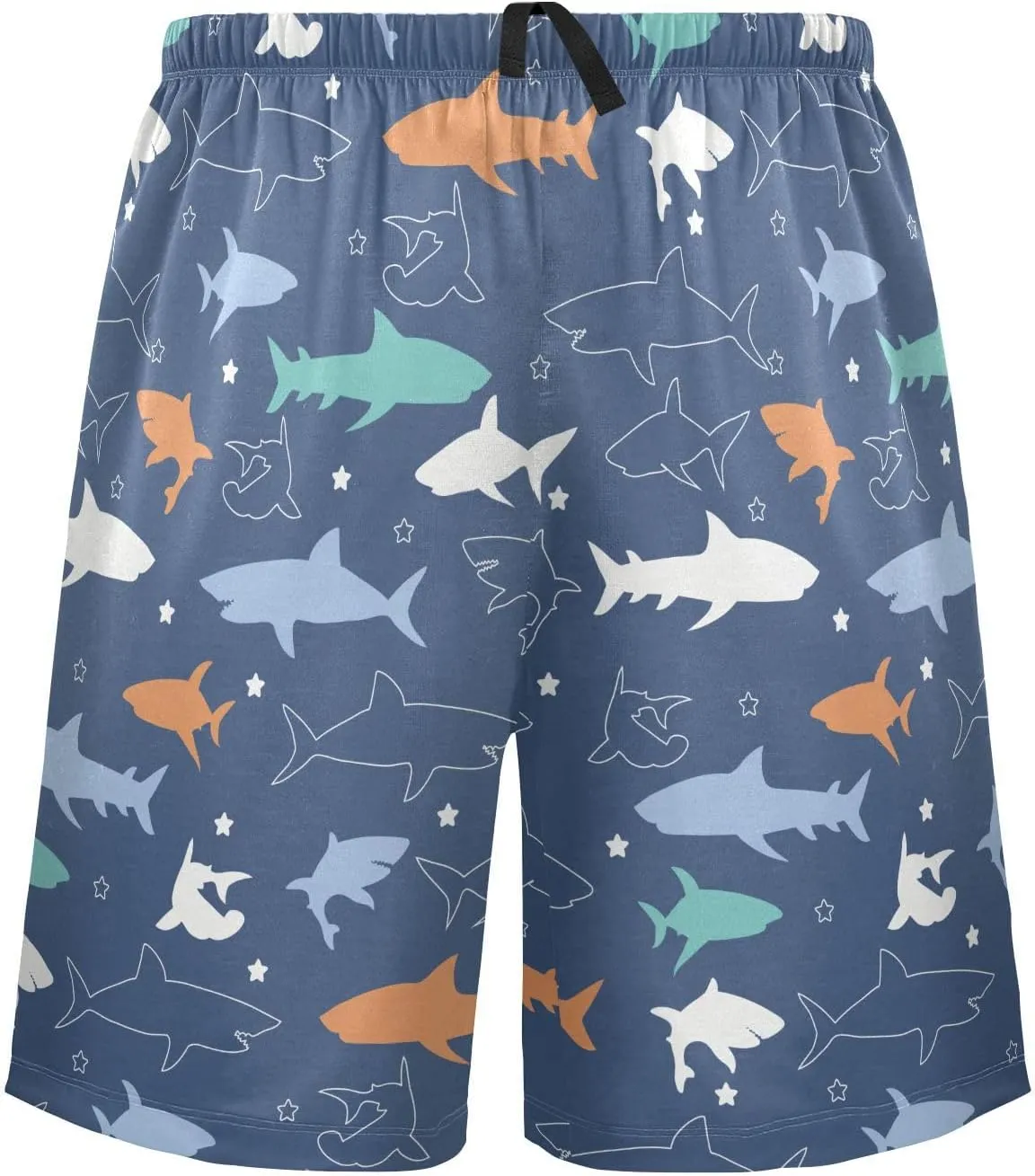 Men's Pajama Shorts Siamese Cats Sleep Shorts for Men Pajama Bottom Pants S