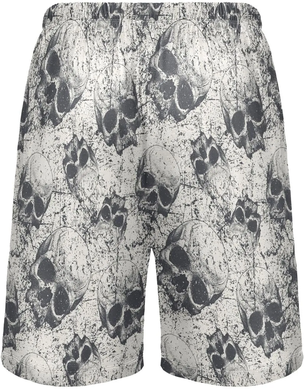 Men's Pajama Shorts Skull Sleep Shorts Soft Comfy Lounge Pjs Bottoms Pajama Pants with Pockets
