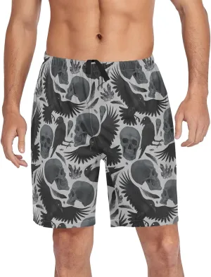 Men's Pajama Shorts Sleep Shorts Soft Comfy Lounge Pjs Bottoms Pajama Pants with Pockets