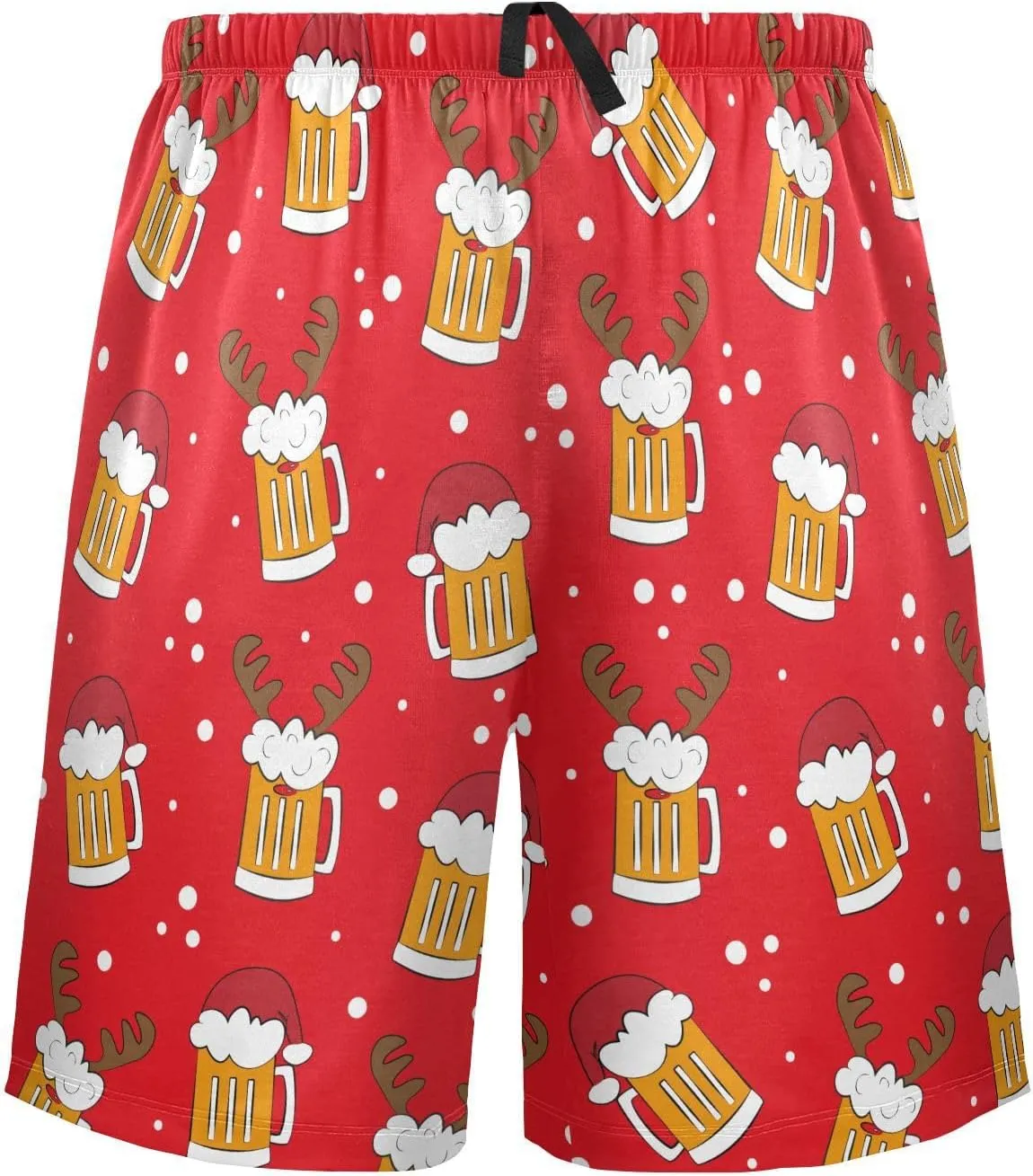 Men's Pajama Shorts Sleep Shorts Soft Comfy Lounge Pjs Bottoms Pajama Pants with Pockets