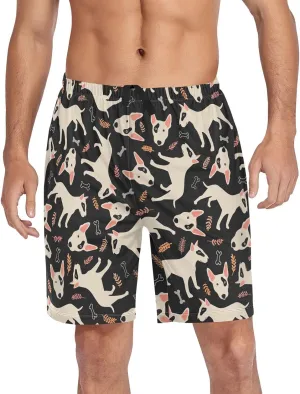 Men's Pajama Shorts Sleep Shorts Soft Comfy Lounge Pjs Bottoms Pajama Pants with Pockets
