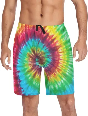 Men's Pajama Shorts Sleep Shorts Soft Comfy Lounge Pjs Bottoms Pajama Pants with Pockets