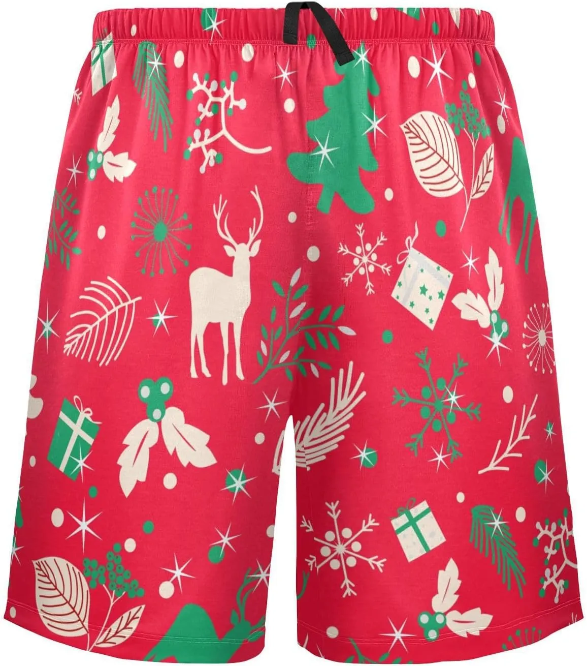 Men's Pajama Shorts Sleep Shorts Soft Comfy Lounge Pjs Bottoms Pajama Pants with Pockets