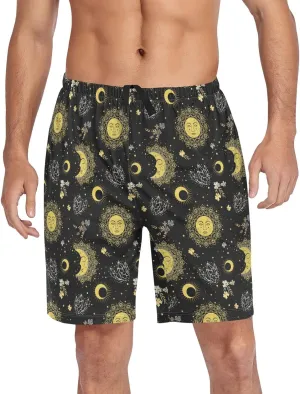 Men's Pajama Shorts Sleep Shorts Soft Comfy Lounge Pjs Bottoms Pajama Pants with Pockets