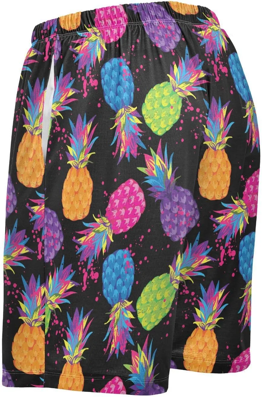 Men's Pajama Shorts Sleep Shorts Soft Comfy Lounge Pjs Bottoms Pajama Pants with Pockets