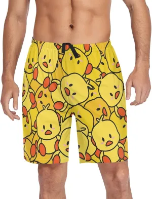 Men's Pajama Shorts Sleep Shorts Soft Comfy Lounge Pjs Bottoms Pajama Pants with Pockets