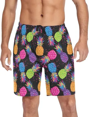 Men's Pajama Shorts Sleep Shorts Soft Comfy Lounge Pjs Bottoms Pajama Pants with Pockets