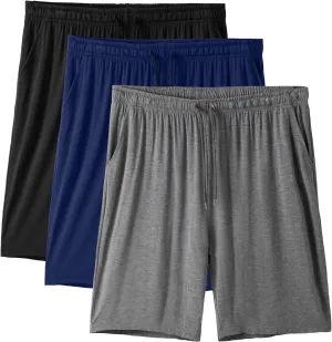 Men’s Pajama Shorts Sleeping Stretch Boxer Shorts Ultra-Soft Modal Casual Pajama Sleep Bottoms Pants