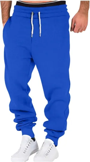 Mens Pants Workout Athletic Trendy Plus Size Solid Color Tie-Dye Sweatpants with Pockets