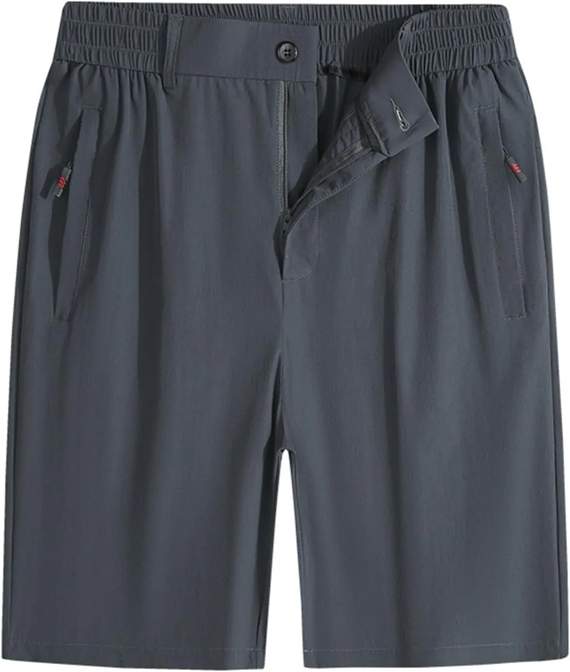Mens Quick Dry Shorts Lightweight Wide Leg Ice Silk 2025 Fashion Shorts