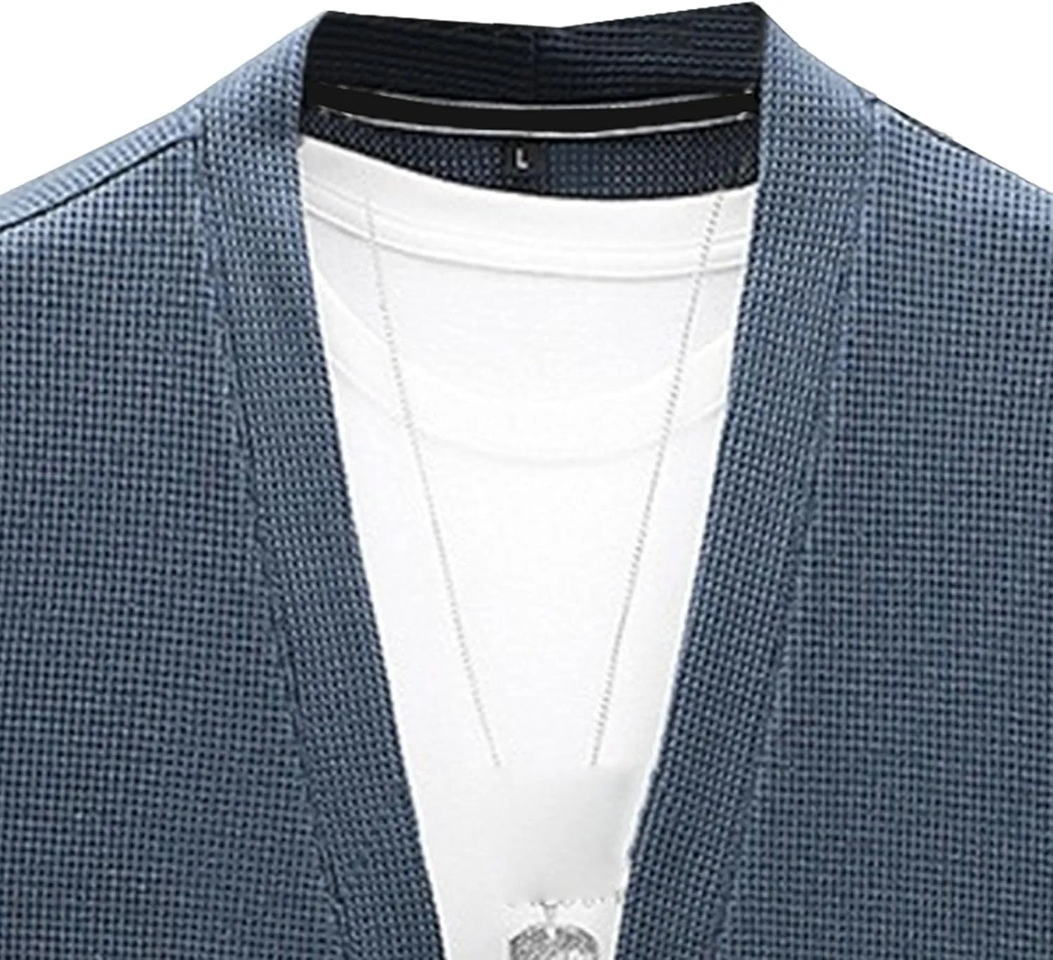 Men's Relaxed Fit Shawl Collar Sweater Button Down Open Front Sweater Cardigan Knit Sweaters with Pockets