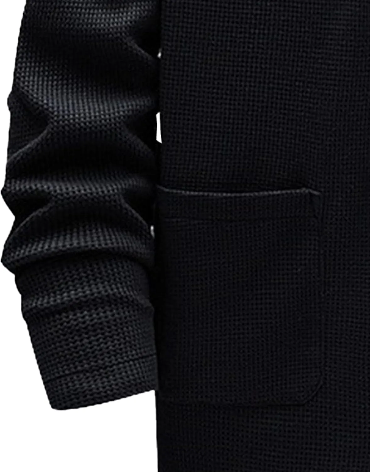 Men's Relaxed Fit Shawl Collar Sweater Button Down Open Front Sweater Cardigan Knit Sweaters with Pockets