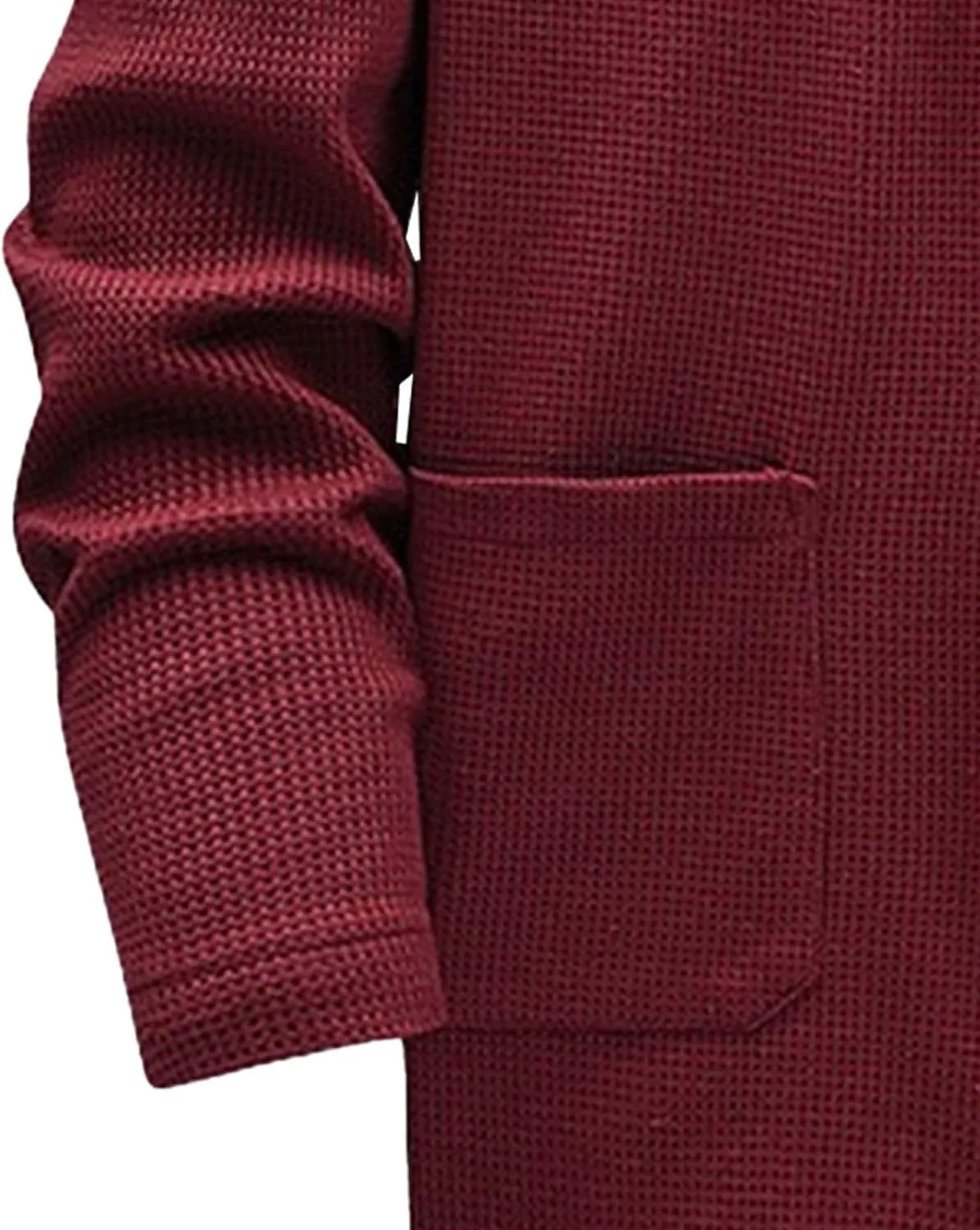 Men's Relaxed Fit Shawl Collar Sweater Button Down Open Front Sweater Cardigan Knit Sweaters with Pockets