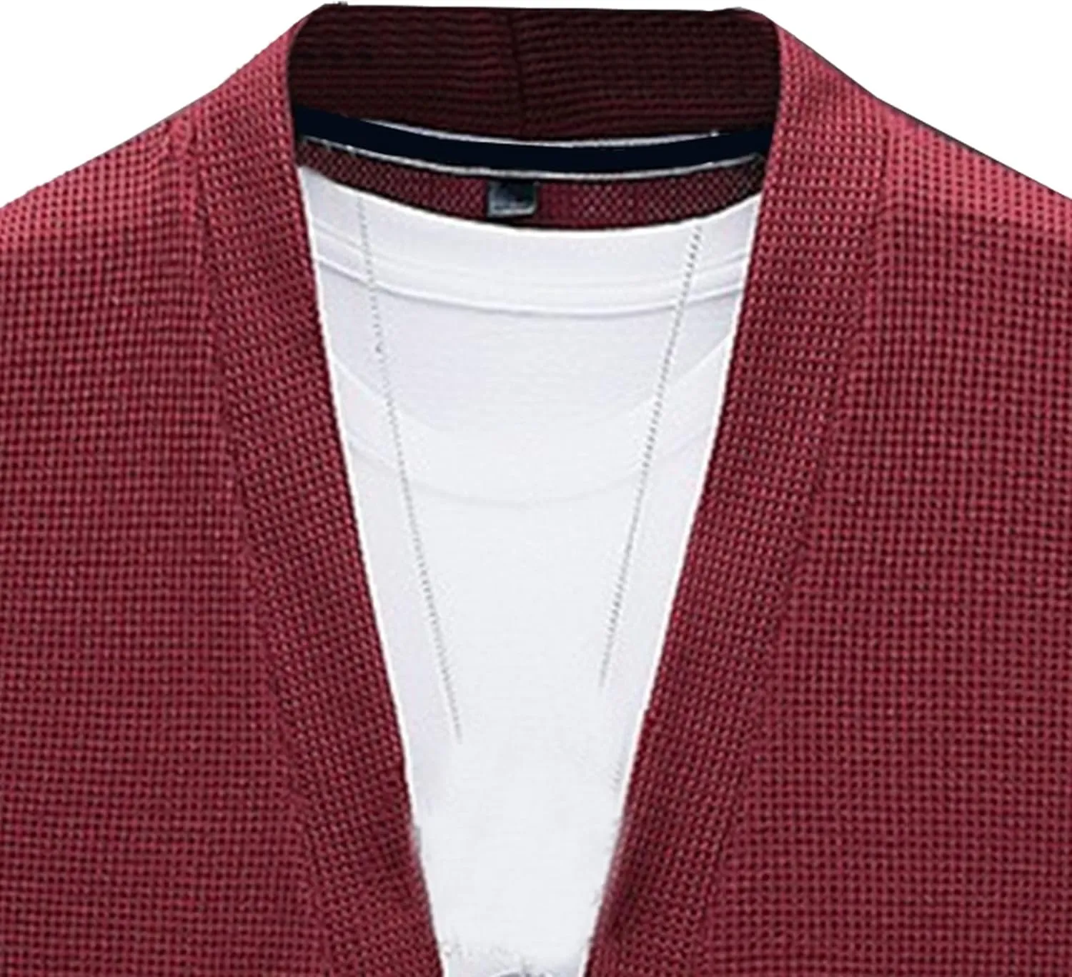 Men's Relaxed Fit Shawl Collar Sweater Button Down Open Front Sweater Cardigan Knit Sweaters with Pockets