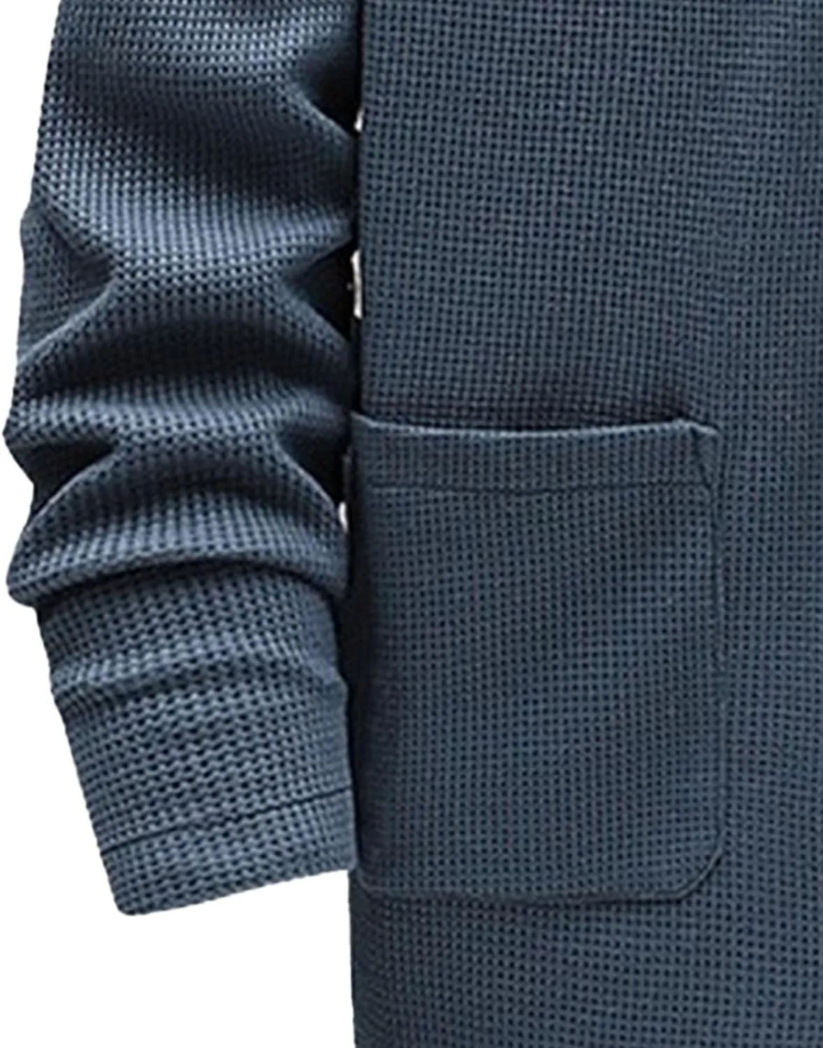 Men's Relaxed Fit Shawl Collar Sweater Button Down Open Front Sweater Cardigan Knit Sweaters with Pockets