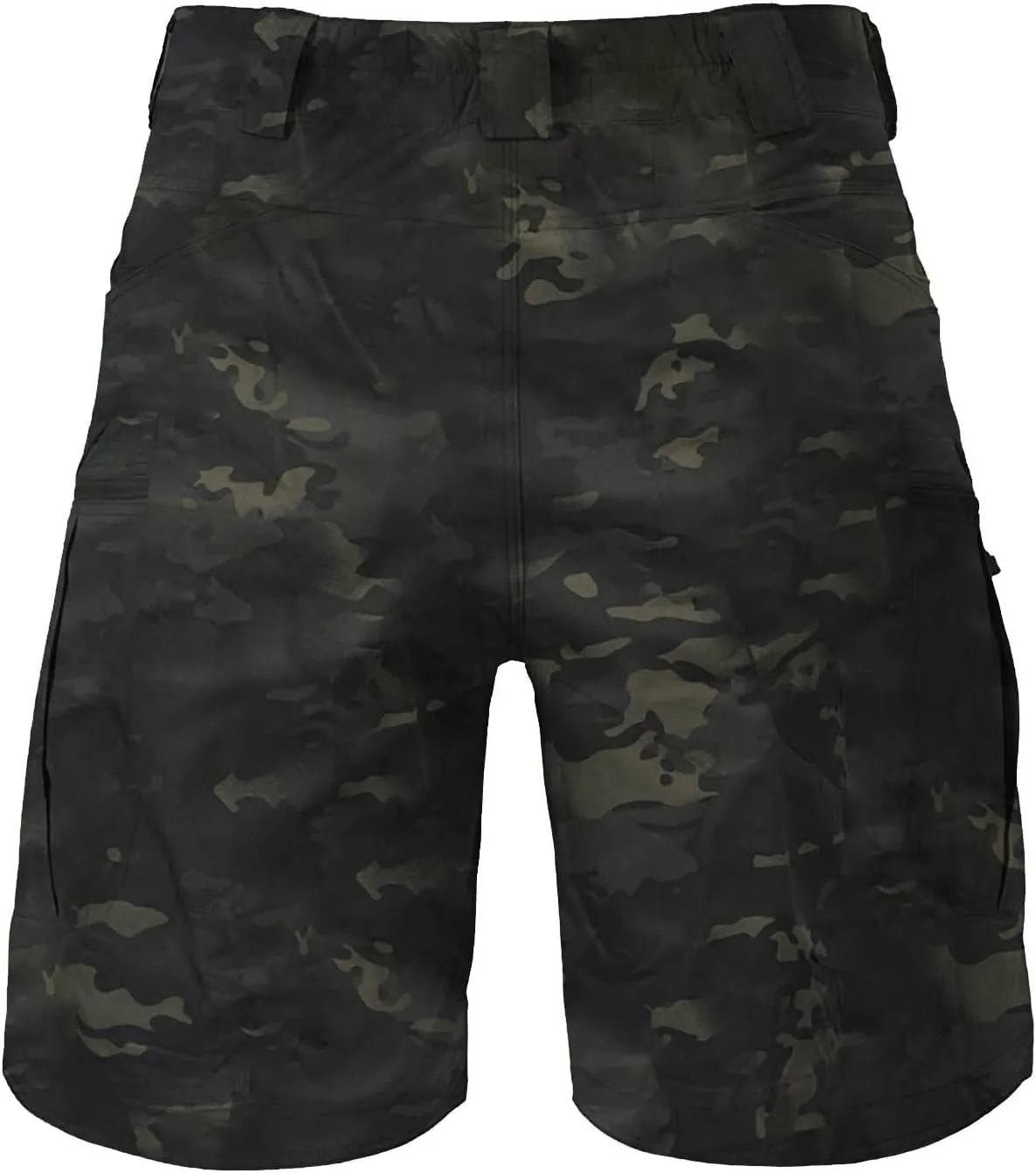 Men's Stretch Cargo Casual Elastic Waist Drawstring Lightweight Shorts Relaxed Summer Short with Multi Pockets