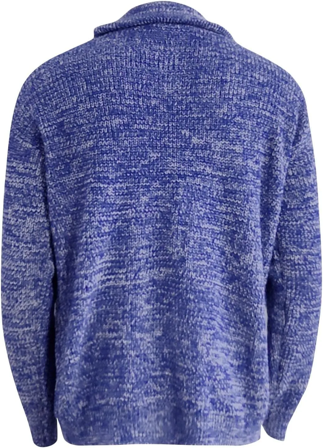 Mens Sweater Cardigan Casual Long Sleeve Shawl Collar Buttons Down Cable Knit Cardigan Sweater, XXL-5XL
