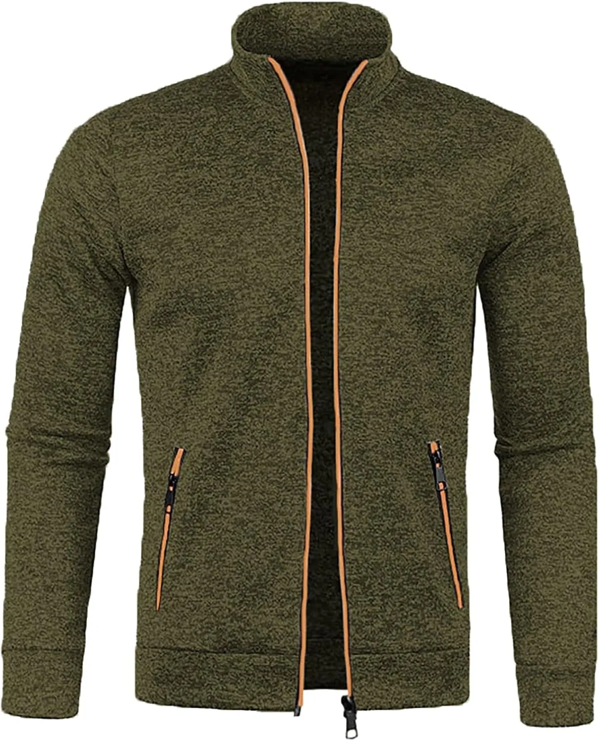 Men'S Sweatshirt Winter Solid Hooded Zipper Warm Cardigan Knitted Coat Mens Sweatshirts mens dress sweater Christmas