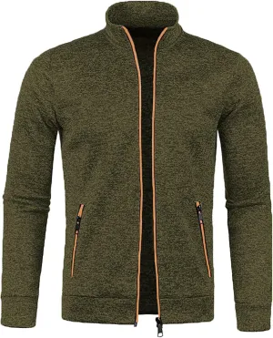 Men'S Sweatshirt Winter Solid Hooded Zipper Warm Cardigan Knitted Coat Mens Sweatshirts mens dress sweater Christmas
