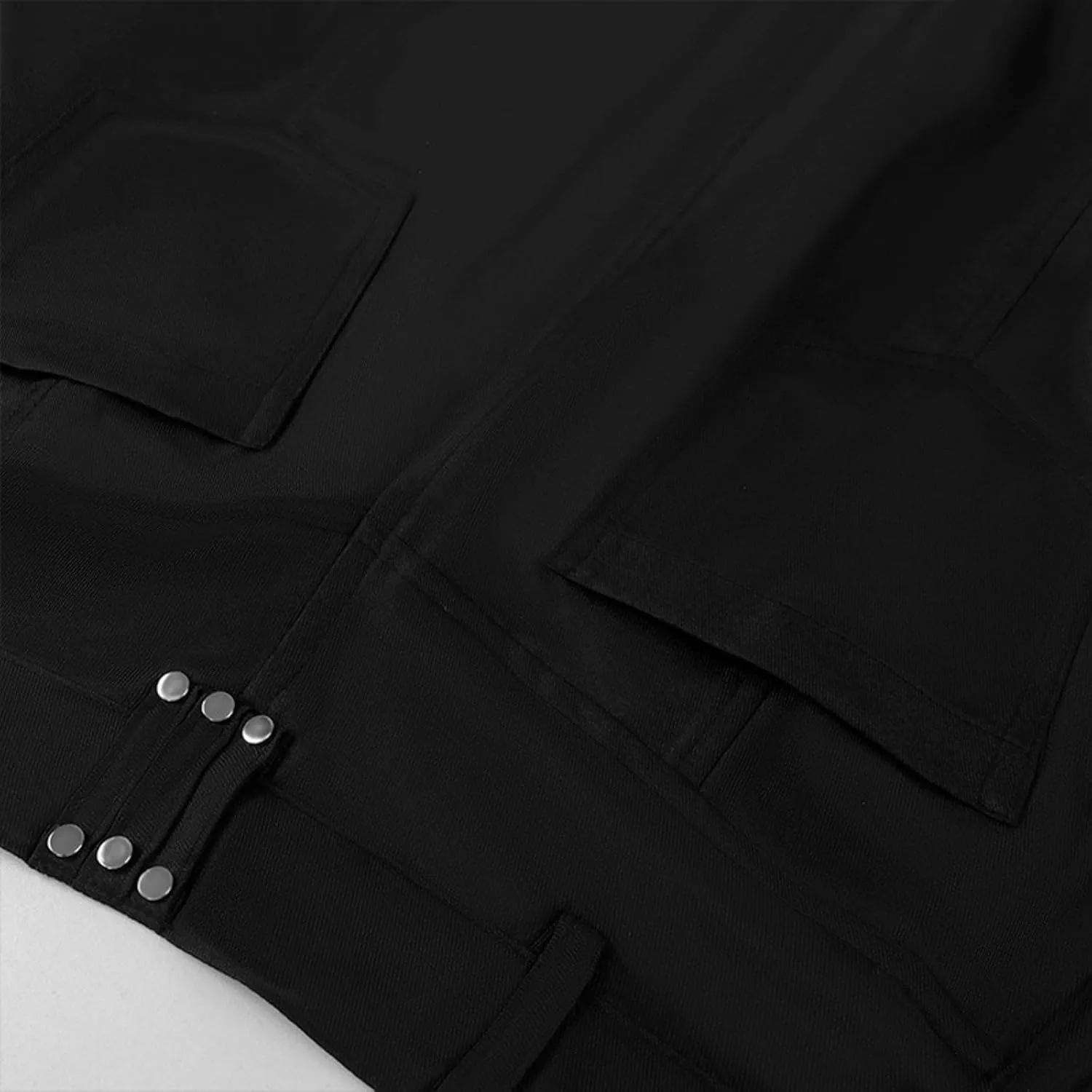 Mens Trend Rock Punk Ashes Gothic Asymmetrical Punk Half Dress Slack Pants for Men Loose Comfy Soft Fitness Trousers