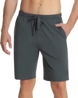 NACHILA Men's 2 Pack Pajama Shorts Sleep Shorts Soft Pajama Bottoms Comfy Lounge Short,Viscose Made from Bamboo