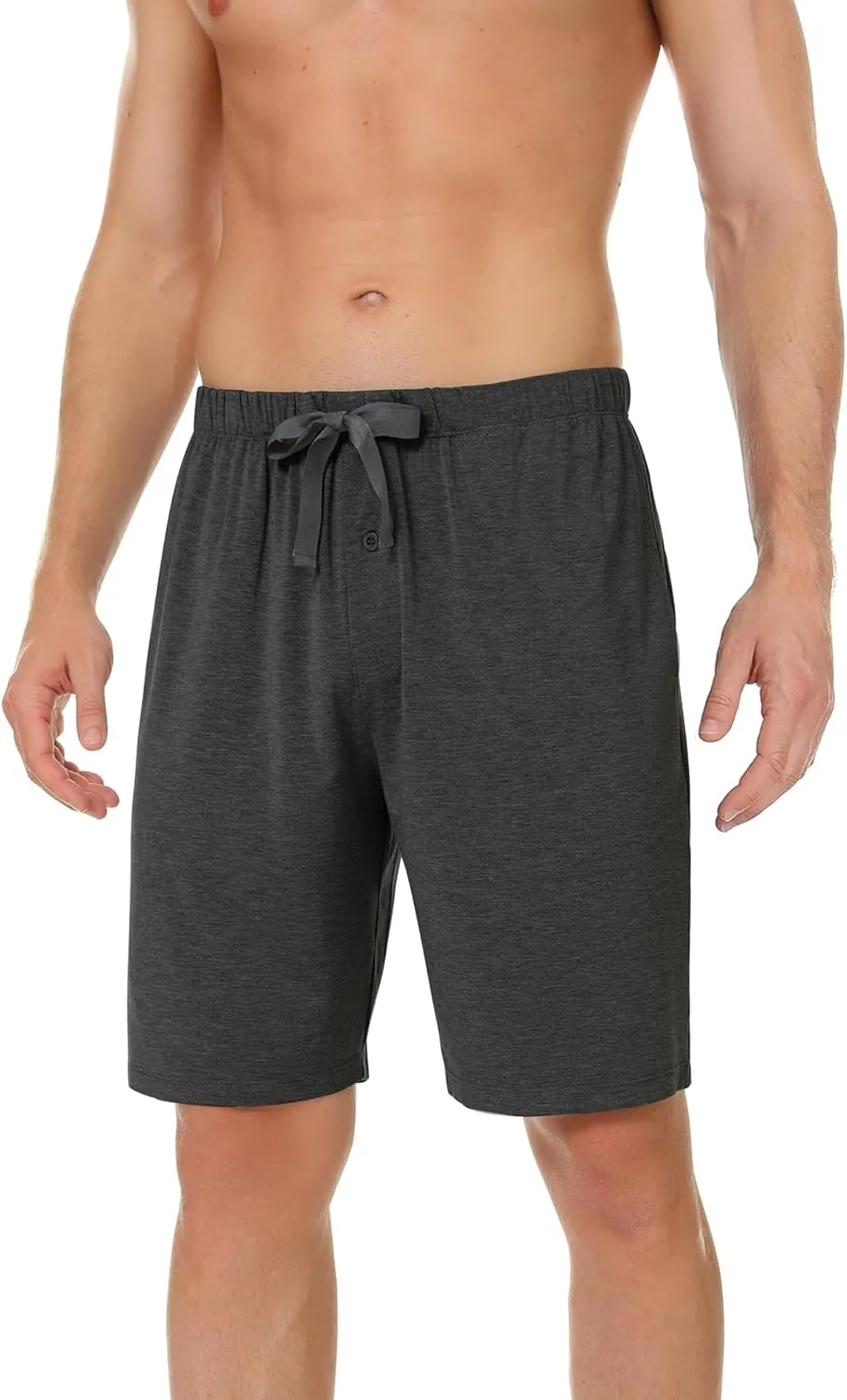 NACHILA Men's 2 Pack Pajama Shorts Sleep Shorts Soft Pajama Bottoms Comfy Lounge Short,Viscose Made from Bamboo
