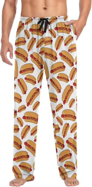 Oyihfvs Men's Pajama Pants Elastic Waistband Lounge Pants Sleep Pants with Pockets