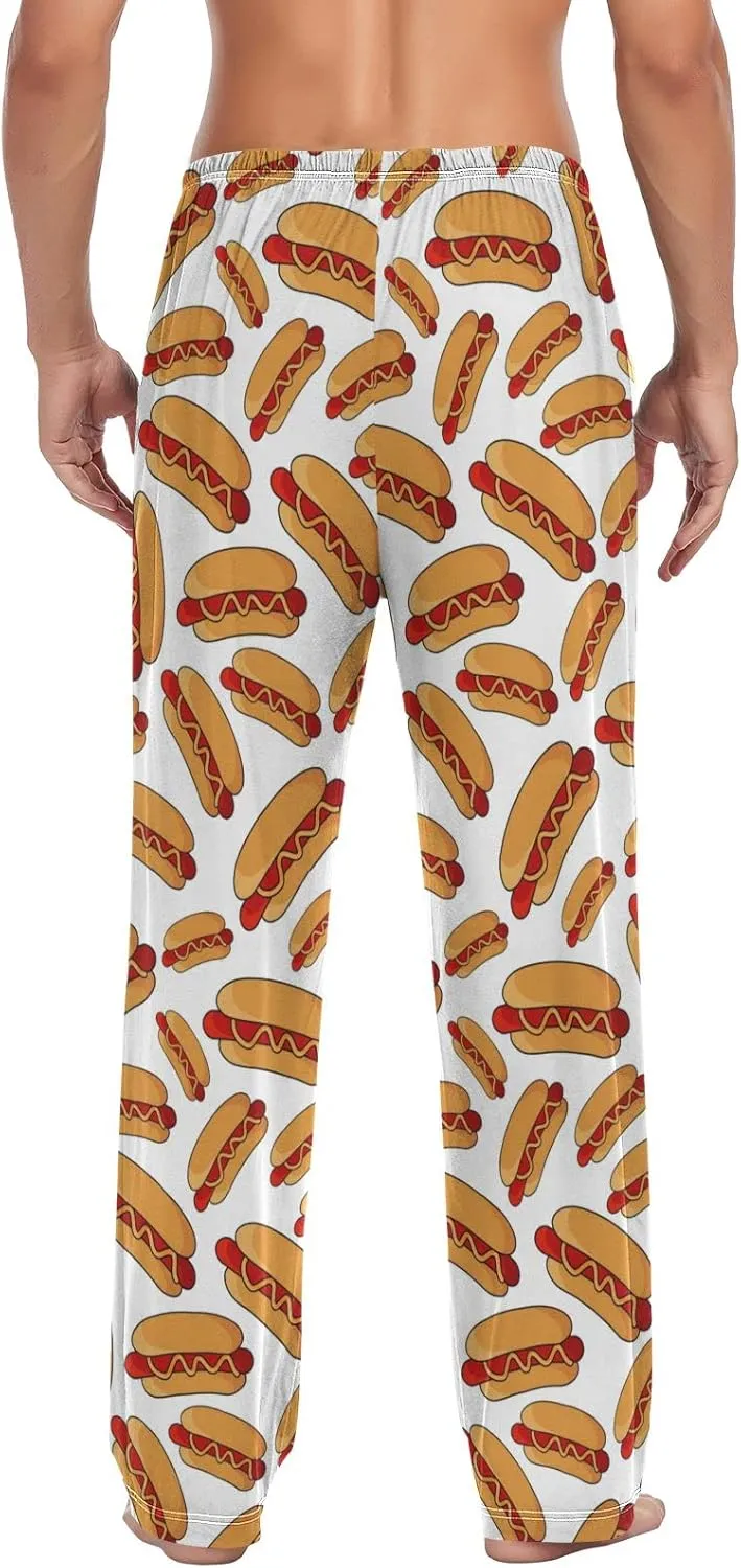 Oyihfvs Men's Pajama Pants Elastic Waistband Lounge Pants Sleep Pants with Pockets