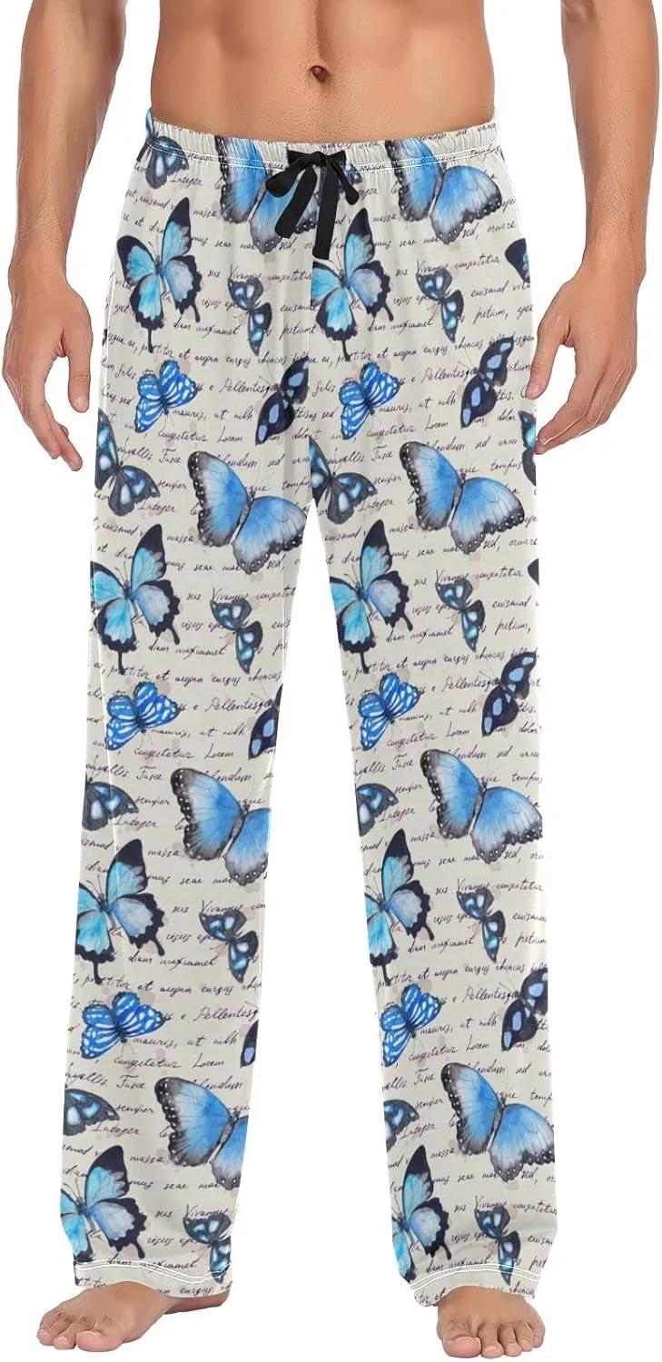 Oyihfvs Men's Pajama Pants Elastic Waistband Lounge Pants Sleep Pants with Pockets