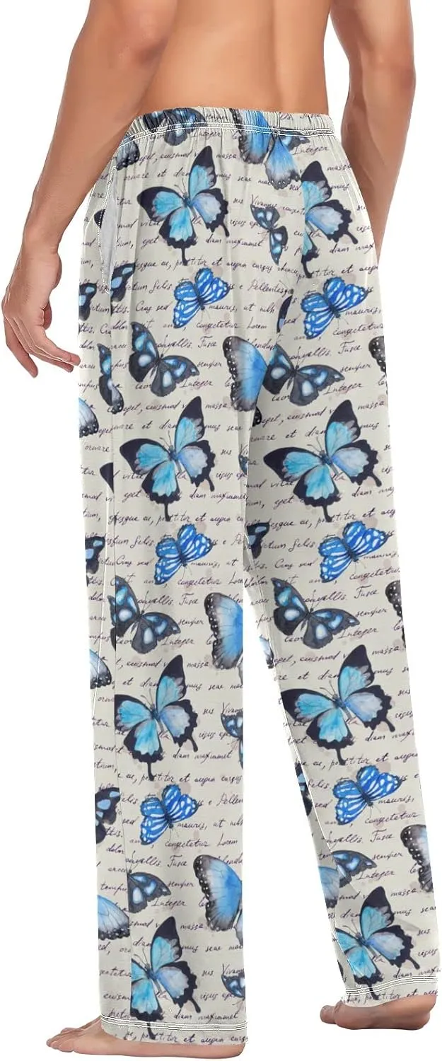 Oyihfvs Men's Pajama Pants Elastic Waistband Lounge Pants Sleep Pants with Pockets
