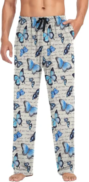 Oyihfvs Men's Pajama Pants Elastic Waistband Lounge Pants Sleep Pants with Pockets