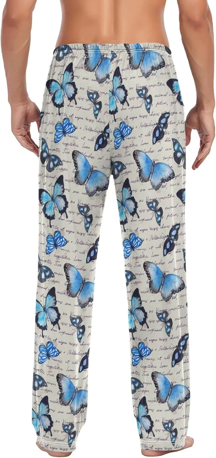 Oyihfvs Men's Pajama Pants Elastic Waistband Lounge Pants Sleep Pants with Pockets