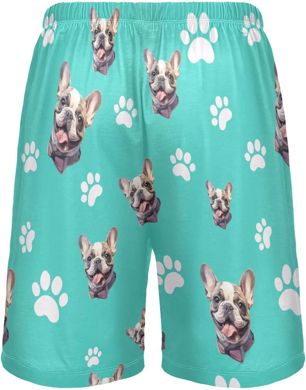 Personalized Mens Pajama Shorts Custom Face Lounge Sleep Shorts Men's Sleepwear for Men
