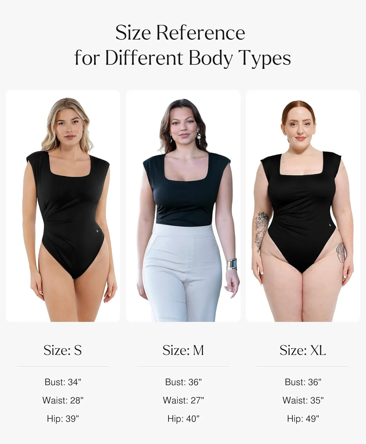 Popilush Body Suits for Womens - Tummy Control Shapewear Bodysuit Square Neck Tank Tops Casual Going Out Outfits Thong