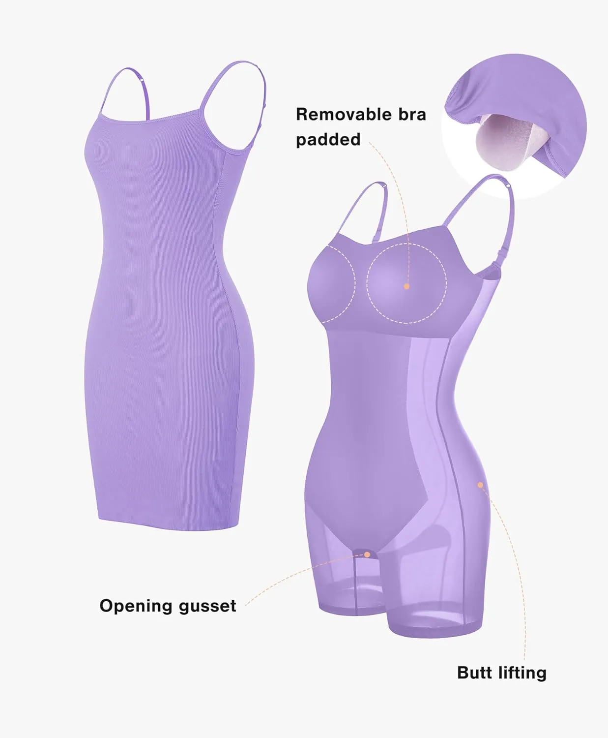 Popilush Summer Dresses for Women 2025 - Club Dress Cocktail Shapewear Mini Dress Spaghetti Straps Dinner Date Night Bodycon