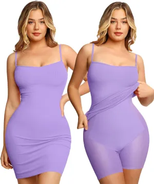Popilush Summer Dresses for Women 2025 - Club Dress Cocktail Shapewear Mini Dress Spaghetti Straps Dinner Date Night Bodycon