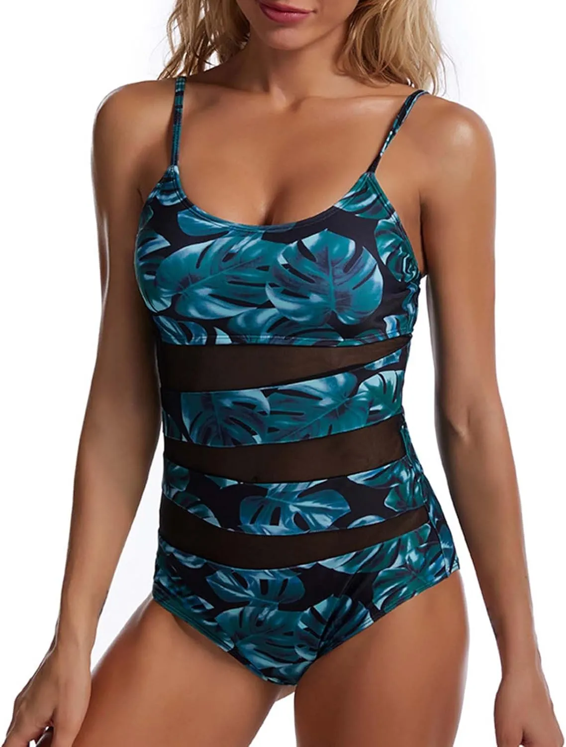 PTOLOCIF Monokini Swimsuits for Women Slimming High Waisted Bathing Suits Swimsuit Front Crossover Swimwear Monokinis