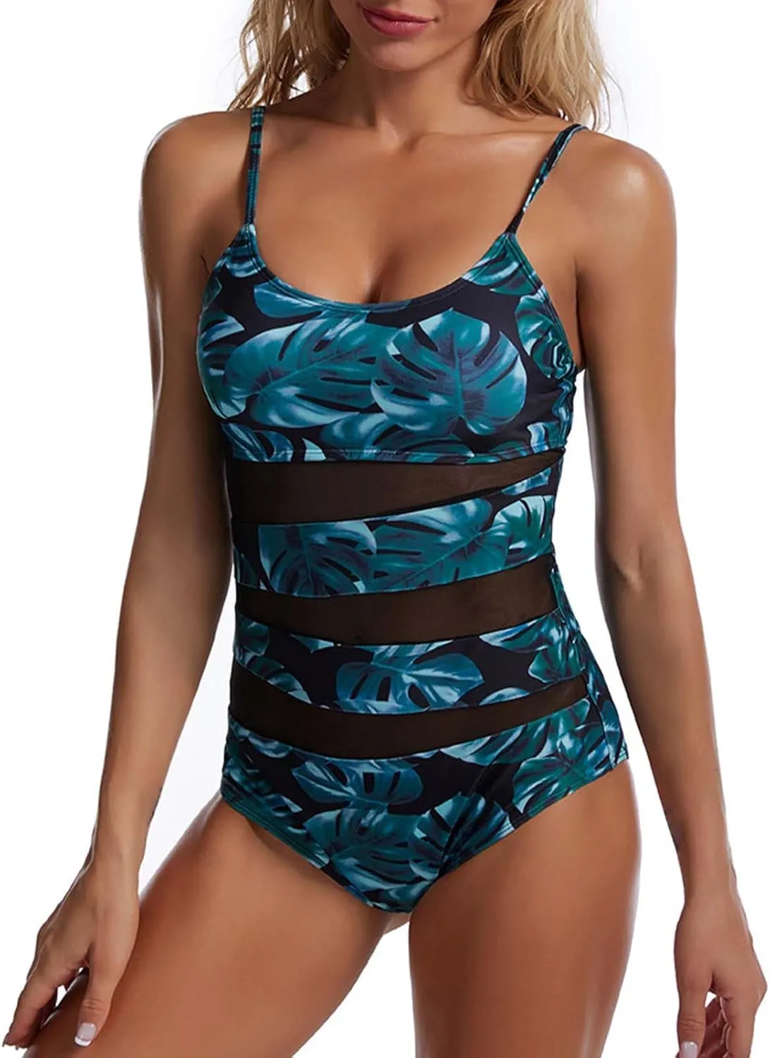 PTOLOCIF Monokini Swimsuits for Women Slimming High Waisted Bathing Suits Swimsuit Front Crossover Swimwear Monokinis
