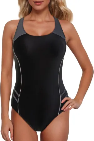 PTOLOCIF One Piece Swimsuits for Women High Cut Brazilian Bathing Suit Tummy Control Sporty Swimsuit Sexy Monokini Swim Suit