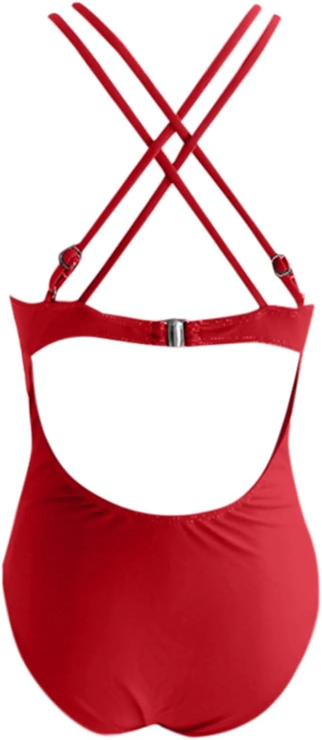 PTOLOCIF Thong Swimsuits for Women Ruched Tummy Control Square Neck Bathing Suits Full Coverage Swim Suits Sexy Swimwear