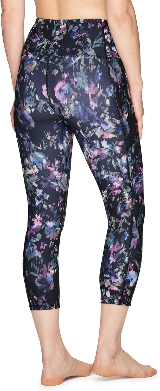 RBX Active Womens Capris Leggings Yoga Athletic Workout Cropped Leggings