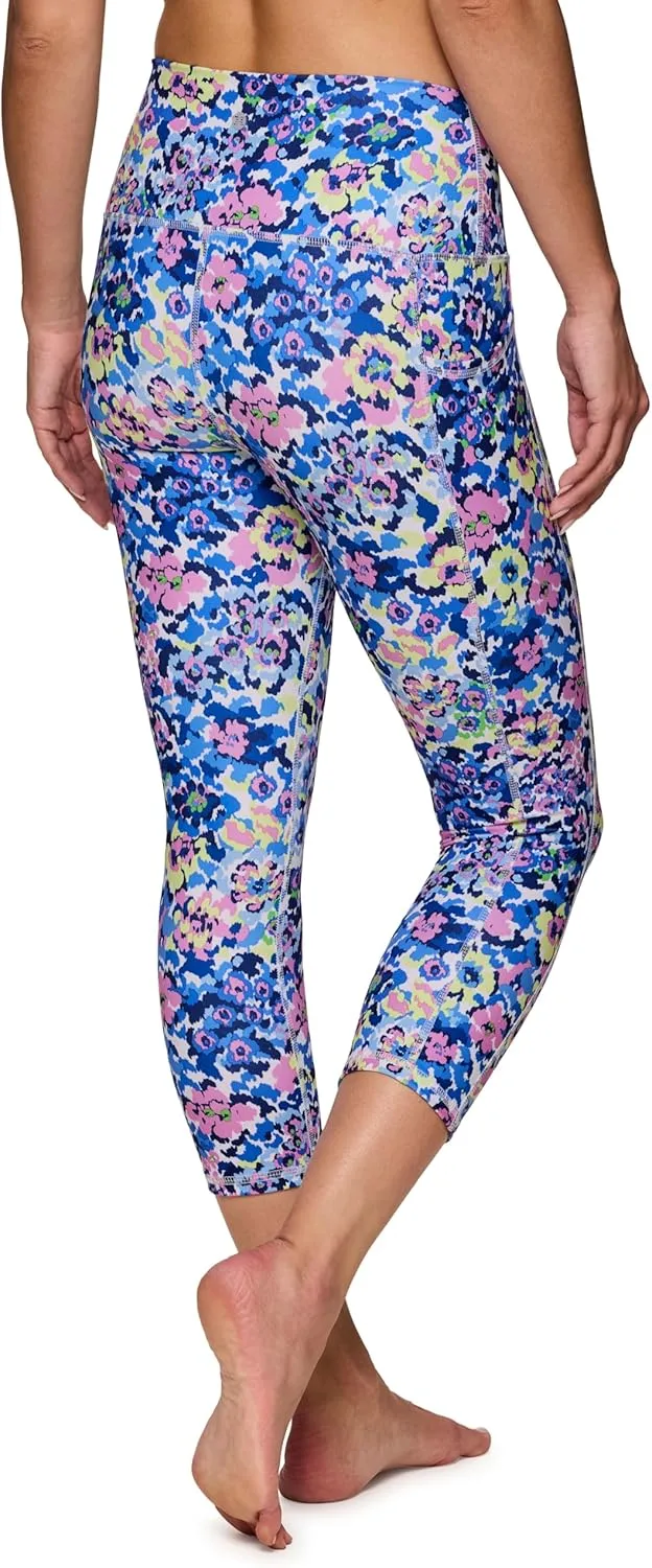 RBX Active Womens Capris Leggings Yoga Athletic Workout Cropped Leggings