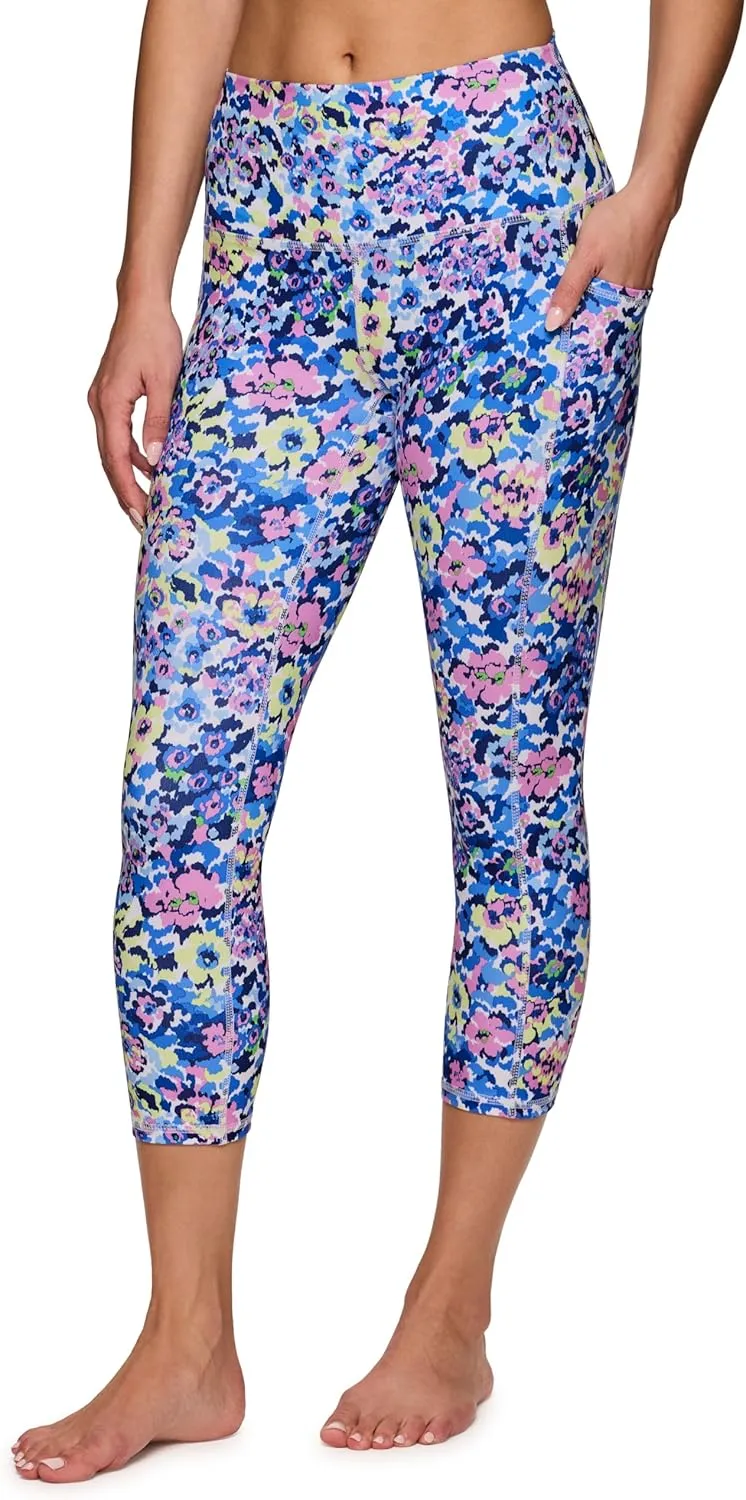 RBX Active Womens Capris Leggings Yoga Athletic Workout Cropped Leggings