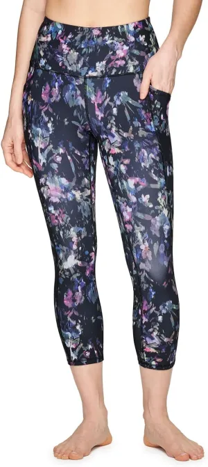 RBX Active Womens Capris Leggings Yoga Athletic Workout Cropped Leggings